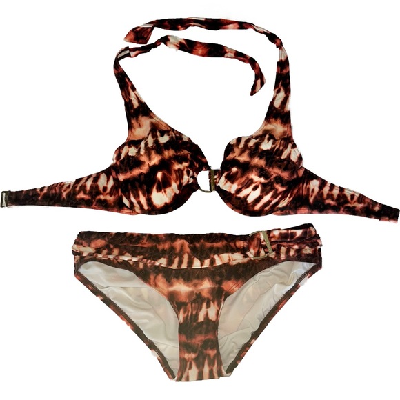 Michael Kors Swim Michael Kors Tiedye Twopiece Bathing Suit Bikini